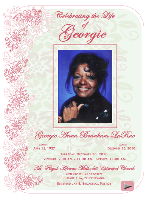 Georgie Anna Branham LaRue Celebration