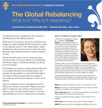 Catherine in Auckland: The Global Rebalancing