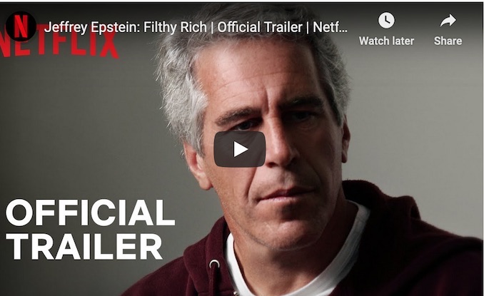 Let’s Go to the Movies: Week of June 29, 2020 –  Jeffrey Epstein: Filthy Rich