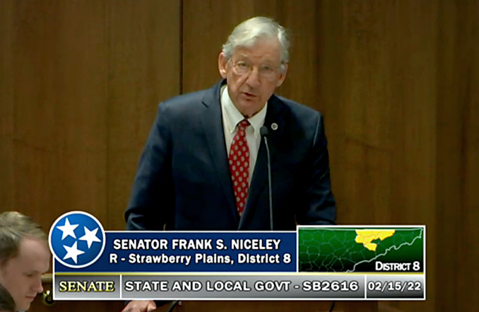 Hero of the Week: May 2, 2022: Senator Frank Niceley, Tennessee