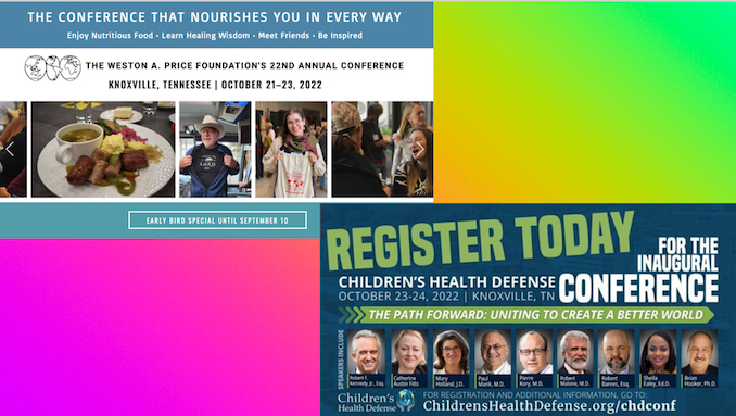 22nd Annual Wise Traditions Conference  & Children’s Health Defense Conference 2022